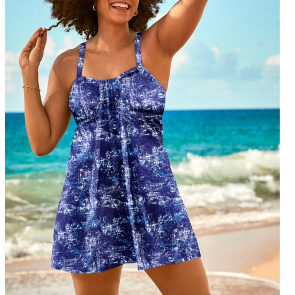 Flyaway Swim Dress Tankini Top Swimsuits For All